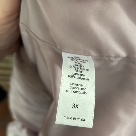 Womens Plus Size Maurice’s Quilted Button Up Jacket, Mauve, 3X Spring - Picture 9 of 10